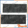 Filtre d'habitacle à charbon pour PEUGEOT | FCF-PE-020C, 11-123200016S